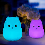 Night Light for Kids, Bedside Lamp for Children, Baby Nursery Lamp for Breastfeeding Safe, Break Resistant, Eye Caring, Adjustable Brightness & Color, Touch Control, Child Gift/Bedroom - Bird