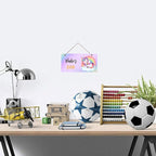 Personalized Signs Magic Unicorn Sign Rainbow Sign Wall Decor Decorations for Kids Room Nursery Baby Game Room Custom Name Sign For Girls Room Boys Bedroom