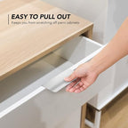 Ravinte Hardware 20 Pack Silver Cabinet Handles, 3.15 Inch (80mm) Finger Edge Pulls, 2-1/2 Inch Hole Center, Finger Pulls for Cabinets