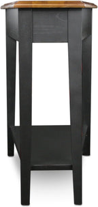 Leick Home 9035-SL Recliner Wedge Table with Shelf, Slate