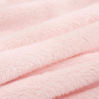 Exclusivo Mezcla Plush Fuzzy Fleece Throw Blanket, Super Soft, Fluffy and Warm Blankets for Couch, Bed, All Season Use (40x50 Inches, Light Pink)