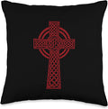Nordic Scandinavian Legends Old Norse Mythology Celtic Cross Throw Pillow