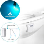 The Original Toilet Night Light Gadget, Fun Bathroom Lighting Add on Toilet Bowl Seat, Motion Sensor Activated LED 9 Color Modes - Weird Novelty Funny Birthday Gag Gifts for Men, Dad, Kids & Toddlers