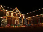 Novelty Lights 25 Feet 25 Light C9 Ceramic Style LED String Lights, Multicolor, Pre-Lamped Christmas Lights on Green Wire, UL Listed Indoor/Outdoor, Connectable End-to-End
