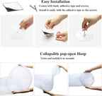 Jolitac Bed Canopy Lace Mosquito Net for Girls Beds, Unique Princess Play Tent Mesh Canopies Large Lace Dome Curtain Drapes Home & Travel (Purple)