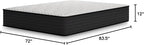 Signature Design by Ashley Limited Edition Plush 12 Inch Hybrid Mattress with Gel Memory Foam and Edge Support for Cool Sleep and Pressure Relief, California King, Fiberglass Free, Mattress In A Box