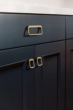Goo-Ki Antique Brass Cabinet Pulls with 0.6'' (16MM) Hole Centers,Retro Zinc Alloy Drawer Pulls for Drawer,Wardrobe,Cupboard,6 Pack…