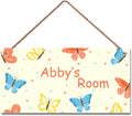 Personalized Sign Vintage Wall Decor For Kids Room Butterfly Decoration Nursery Decor Party Decorations For Little Man Cave Wall Art Decor For Boys Room Girls Bedroom