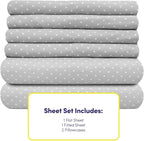 Sweet Home Collection 4 Piece 1500 Thread Count Brushed Microfiber Deep Pocket Sheet Set - 2 Extra Pillow Cases, Great Value