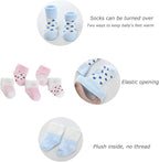 Unisex Baby Terry Socks 5-Pack for Baby boy and girl 0-12 Months Warm Cotton Socks