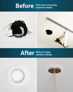 Sunco 12 Pack Goof Rings for 4 Inch Recessed Lights White Can Light Goof Trim Ring, Outer Diameter 6.7-inch, Inner Diameter 4.25-inch, Durable Plastic Design, Matte Finish, Flush Mount