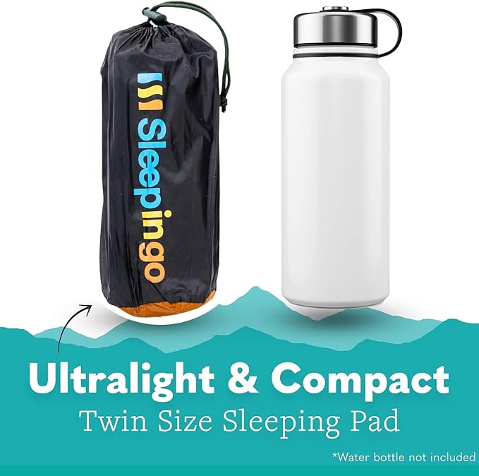 Ultralight Sleeping Mat - Inflatable & Compact Camping Air Mattress for Backpacking, Hiking- New