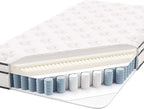 Modway Jenna 8” Innerspring and Memory Foam Twin Mattress With Individually Encased Coils, White
