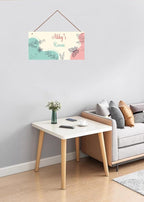 Personalized Butterfly Sign For Kids Room Custom Name Little Man Cave Door Wall Art Decor Floral Nursery Art Plate For Boys Room Girls Bedroom