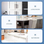Ravinte 25 Pack Brushed Nickel Kitchen Cabinet Handles 10 Inch Cabinet Pulls Square Kitchen Hardware for Cabinet Drawer Pulls Drawer Handles Come with Screwdriver
