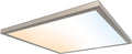 Ultralux 2x2 ft Surface Mount Ceiling Light Panel – Slim, Edge Lit, Flush Mount Flat Panel for Kitchen, Home & Office - TRIAC Dimmable, 3CCT Adjustable Color Temperature (Brushed Nickel, 1 Pack)