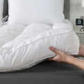WhatsBedding 5 Inch Memory Foam Mattress Topper Queen for Pressure Relief, 100% Cotton Cover, Comfort Supportive Pillow Top Mattress Topper, 2000GSM Fluffy Shredded Memory Foam Filled