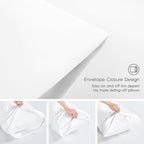 Love's cabin Twin Comforter Set White, 5 Pieces Twin Bed in a Bag, All Season Bedding Sets with 1 Comforter, 1 Flat Sheet, 1 Fitted Sheet, 1 Pillowcase and 1 Pillow Sham