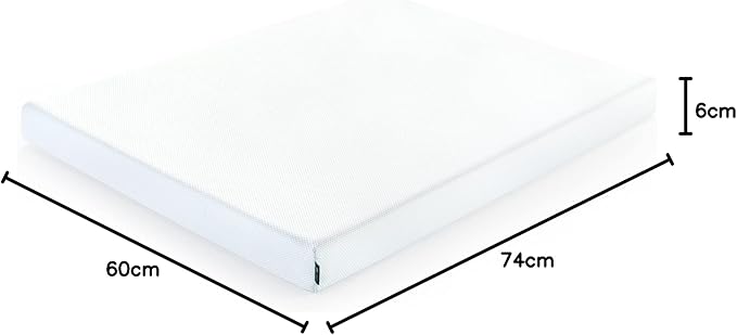 ZINUS 6 Inch Green Tea Cooling Gel Memory Foam Mattress, Short Queen, Fiberglass Free, Cooling Gel Foam, Pressure Relieving, CertiPUR-US Certified, Mattress in A Box, White