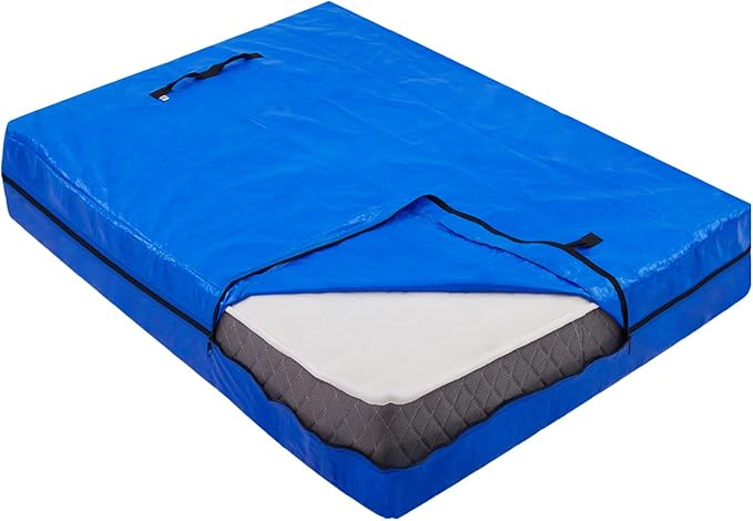 AlexHome Mattress Bag for Moving and Storage,Heavy Duty Tarp Reusable Mattress Storage Bag,Easy Carrier Mattress Moving Cover (Full Size,2 Pack)