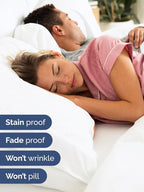 Extra Deep Twin XL Sheet Set - 4 Piece Breathable & Cooling Sheets - Hotel Luxury Bed Sheets Set - Easy & Secure Fit - Soft, Wrinkle Free & Comfy Sheets Set - White Sheet Set with Extra Deep Pockets