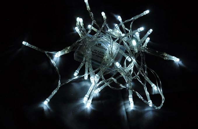 Karlling Battery Operated White 40 LED Fairy Light String Wedding Party Xmas Christmas Decorations(White)