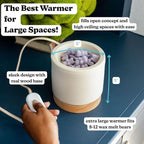 Happy Wax Black Mod Max XL Warmer - Our Largest Warmer Ever! - Perfect for Great Rooms & Open Concept Spaces - for use with Scented Wax Melts