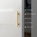 2244 10 Pack 3.75 Inch(96mm) Kitchen Cabinet Handles Champagne Bronze Cabinet Pulls Kitchen Cabinet Hardware Drawer Pulls for Cupboard Wardrobe 2244