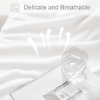 Exclusivo Mezcla Fleece Throw Blanket for Couch, Sofa, 300GSM Super Soft and Warm Blankets, Pure White Throw All Season Use, Cozy, Plush, Lightweight, 50x60 Inches