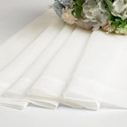 OVZME Ivory Sheer Curtains 78 Inches Long 2 Panels - Soft Light Filtering Window Sheer Panels for Living Room/Bedroom, Top Dual Rod Pocket, 1 Pair, Each 42Wx78L Inches