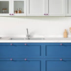 Ravinte 15 Pack Cabinet Knobs Purple Kitchen Cabinet Knobs Round Dresser Drawer Pulls Closet Door Pulls 1-1/5 Inch