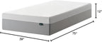 ZINUS 12 Inch Green Tea Essential Memory Foam Mattress [New Version], Twin, Fiberglass Free, Medium Feel, Breathable Airflow Memory Foam, Certified Safe Foams & Fabric, Mattress in A Box