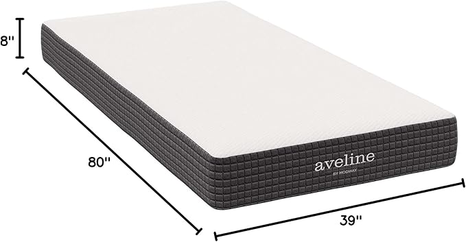 Modway Aveline 8” Cooling Gel-Infused Ventilated Memory Foam Twin XL Mattress