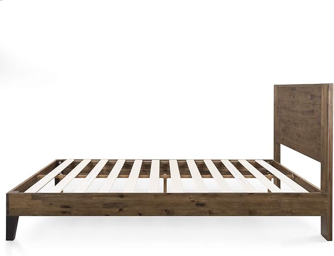 ZINUS Tonja Wood Platform Bed Frame with Headboard, Mattress Foundation with Wooden Slat Support, No Box Spring Needed, Easy Assembly, King