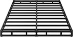 EMODA 5 Inch Box Spring Queen Size Bed Base, Heavy Duty Metal Queen Mattress Foundation with Fabric Cover, Easy Assembly