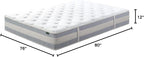 ZINUS 12 Inch Comfort Support Hybrid Mattress [New Version], King, Fiberglass Free, Medium Plush, Motion Isolation, Certified Safe Foams & Fabric, Mattress in A Box