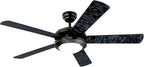 Westinghouse 7224200 Comet Indoor Ceiling Fan with Light, Matte Black