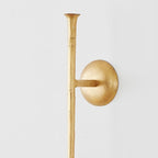 Z Gallerie Aspar Wall Sconce Long Candle Holders in Gold Finish, Retro Chic Wall Decor for Living Room, Dining Room & Bathroom, Vintage Candle Wall Sconce with Timeless Appeal(Candles not Included)