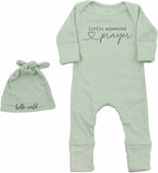 Little Answered Prayer Bodysuit Infant Romper Baby Announcement 0-3 Months Clothes Cute Religious Boys Girls Outfit