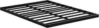 King Size Box Spring 2 Inch Low Profile, Heavy Duty Metal Box Spring Bed Base Bunkie Board, Mattress Foundation, Easy Assembly, Noise Free, Black
