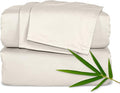 Pure Bamboo Twin XL Sheets, Genuine 100% Organic Viscose Derived from Bamboo Bed Sheet Set, Luxuriously Soft & Cooling, Double Stitching, Lifetime Quality Promise (Twin XL, Creme)