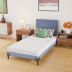 PayLessHere 5 Inch Gel Memory Foam Mattress Medium Firm Mattresses CertiPUR-US Certified Bed-in-a-Box Pressure Relieving Twin Size,Fiberglass Free，White