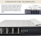 King Koil Premium California King Air Mattress with Built-in High-Speed Patented Pump for Home, Camping & Guests- 16in Inflatable Double High Airbed Blow Up Bed, Waterproof, 1 Year Warranty