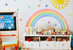 Large Rainbow Wall Decals – Removable Peel and Stick Décor for Kids Room, Playroom, Nursery Walls, and Bedroom Wall Décor - Wall Sticker (147" W x 78" H)