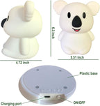 Big Size Night Light, Child Night Light, Bedside Lamp for Kids, Multicolor Light with Remote Control, Break Resistant, Eye Caring, Adjustable Brightness & Color, Timing Function - Large Koala