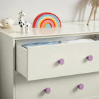 Ravinte 3 Pack Cabinet Knobs Purple Kitchen Cabinet Knobs Round Dresser Drawer Pulls Closet Door Pulls 1-1/5 Inch