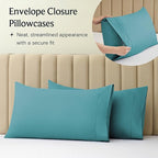 LuxClub Twin XL Sheets - Soft Twin Bed Sheets for Boys and Girls, 3 PC Deep Pockets Wrinkle Free Kids Fitted Sheets Machine Washable Hotel Bedding Silky Soft - Teal Twin XL