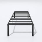 Metal Bed Frame Twin Size - 18 Inch Heavy-Duty Twin Platform Bed Frame No Box Spring Needed, Easy Assembly, Noise-Free, Sturdy Mattress Foundation, Underbed Storage Space