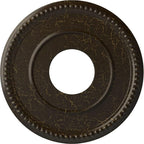 Ekena Millwork CM12BRSHC 12-1/2" x 3-7/8" x 3/4" Bradford Ceiling Medallion, Stone Hearth Crackle