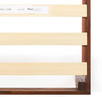 Mellow Naturalista Classic 16 Inch Solid Wood Platform Bed with Wooden Slats, Espresso, King